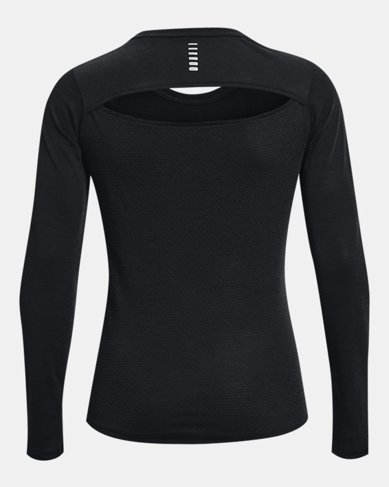 Tee-shirt à manches longues UA Streaker pour femmes, Black, pdpMainDesktop image number 5